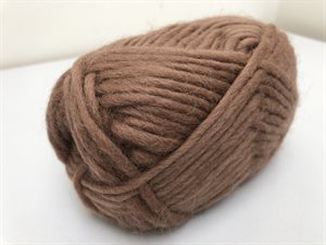 Tyk blød uld - uspundet lækker fiber i latte